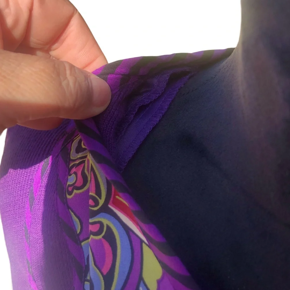 Koos of Course Purple Printed Cardigan Small - Picture 9 of 13